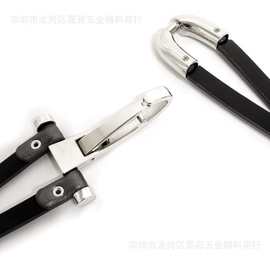 厂家现货合金狗扣对扣 U字形腰带对扣 箱包链接扣 抽芯锁肩带扣