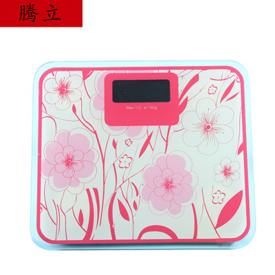 goods in stock supply human body Electronic balance Mini Night Vision Blue and white porcelain Weight Scale Electronics Health said Electronic scale