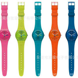 广告促销礼品 手表塑胶硅胶手表 男女款供应 可印Logo