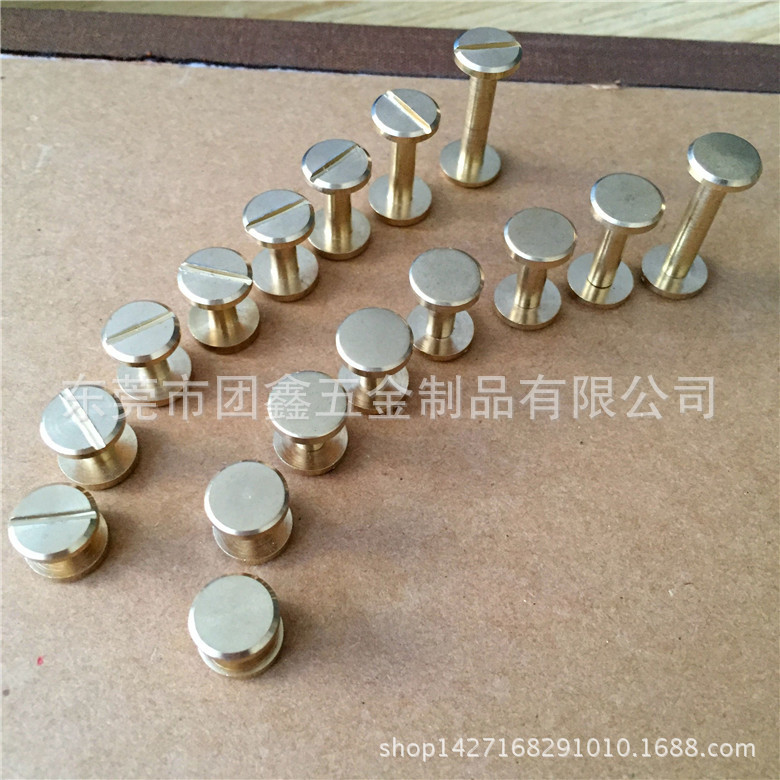 supply Various Specifications brass Belt Screw Nut plane diameter 10mm Face diameter 8mm Support customized