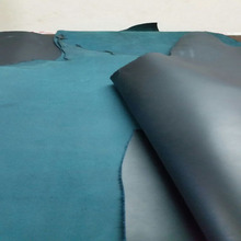 DIY皮料 進口高級頭層牛皮 油蠟變色龍 2.0mm 工廠直銷 深藍色