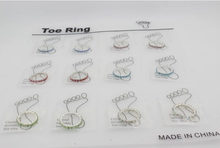 Fashionable elastic accessory, set for toes, ring, Korean style