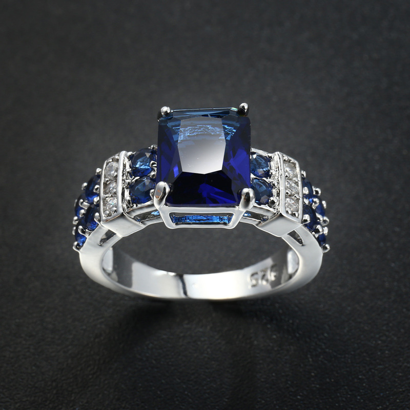 supply of popular jewelry copper inlaid zircon jewelry popular punk style men and women's colorful gold plated rings_ipsvogv.com