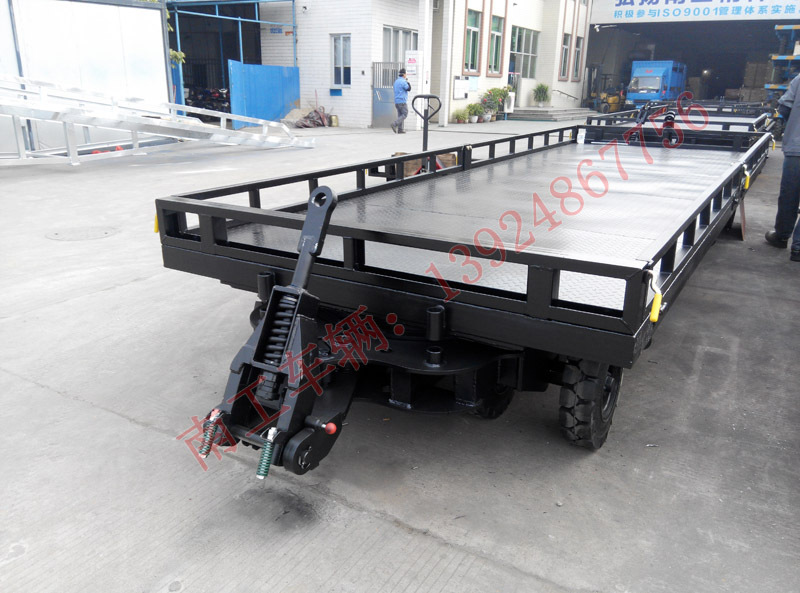 供应11吨平板拖车 车间货物运转工具平板拖车