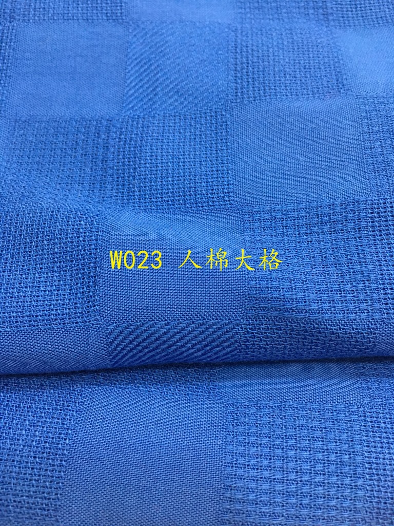 厂家现货供应 人棉染色布人棉大格时装衬衫休闲童装等服装面料