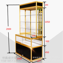 精品货架 彩铝展柜 L型展示柜 玻璃样品柜 电脑数码展柜 梯形展柜