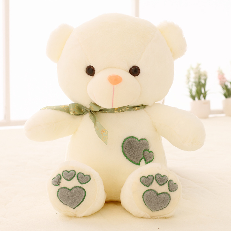 Heart-to-heart bear doll Big bear plush...