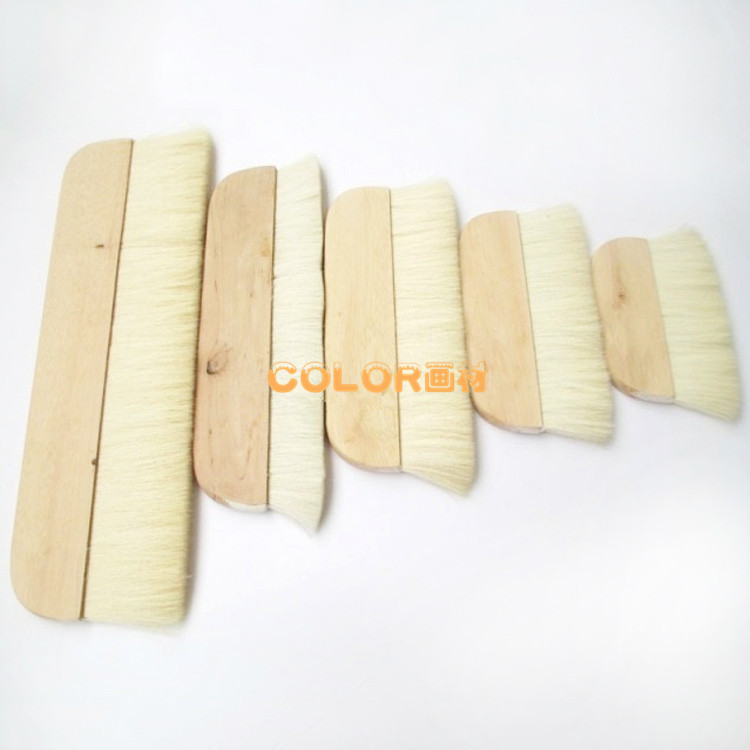 包邮裱画超大号纯羊毛 木板刷手工排刷 毛笔刷底纹刷 厂家专供|ru