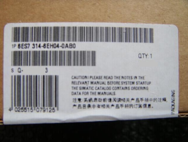 ȫ��������S7-300 CPU314C-2PN/DP 6ES7 314-6EH04-0AB0 ԭװ��Ʒ