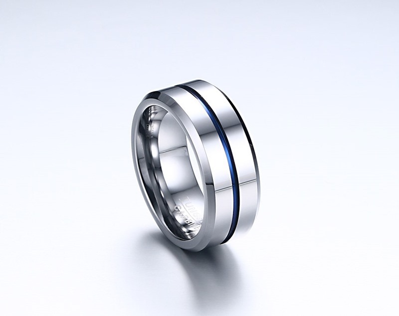 Fashion Letter Tungsten Steel Rings Plating Stainless Steel Rings