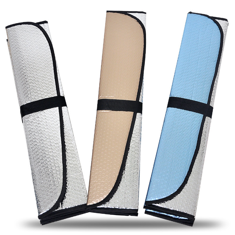 汽車遮陽擋 5層加厚太陽擋 遮陽鋁箔氣泡隔熱多規(guī)格 收納袋包裝