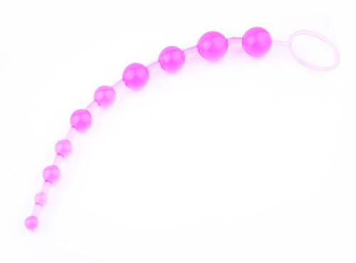 Anal plug with beads, 10 beads, colorful beads, flirting supplies, adult sex toys wholesale