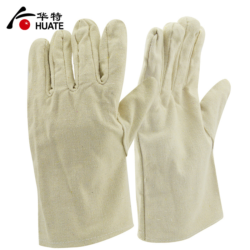 帆布手套劳保耐磨工作加大单层防滑工地机械修理作业搬运防护用品