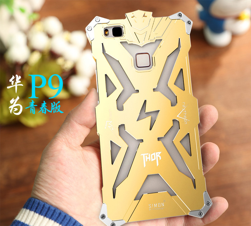 SIMON THOR Aviation Aluminum Alloy Shockproof Armor Metal Case Cover for Huawei P9 Plus & Huawe P9 & Huawei P9 Lite
