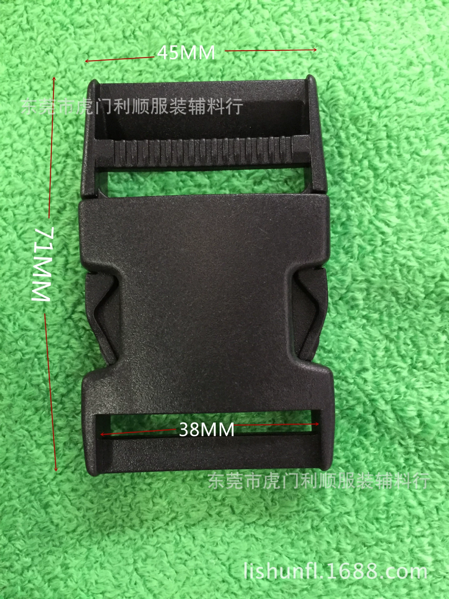 Поставки производителя 38 мм пластиковая большая пряжка 1.5inch лямка для багажа регулируемая прямая пряжка плоская пряжка