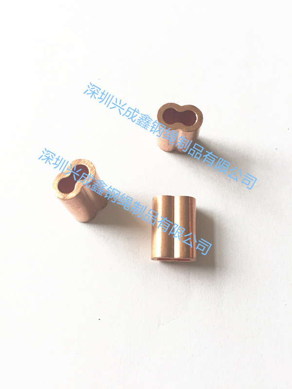 专业生产不锈钢钢丝绳 铜套 铝套 不锈钢套 8字型套 电梯绳