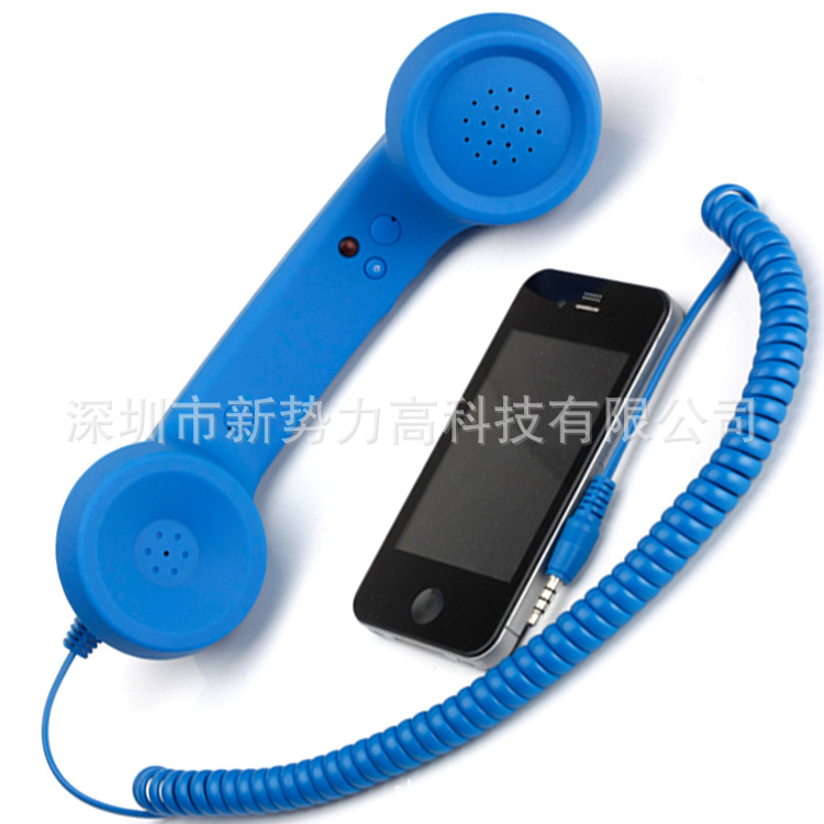 厂家低价直销 通用创意电话筒 外接式复古耳机手机听筒听筒 批发