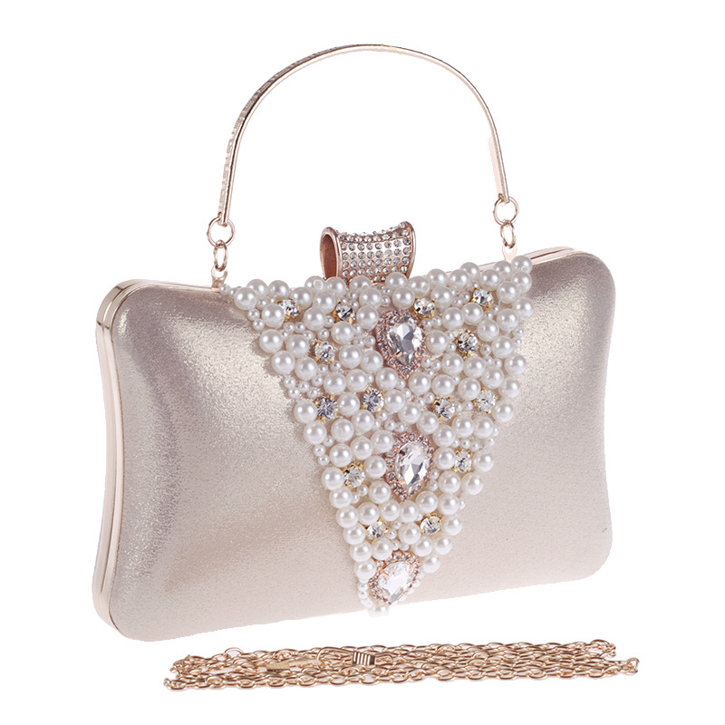 Women's Bag Diamond Evening Party Bag Cocktail Party Pearl Bag Hand Dress Bag display picture 13