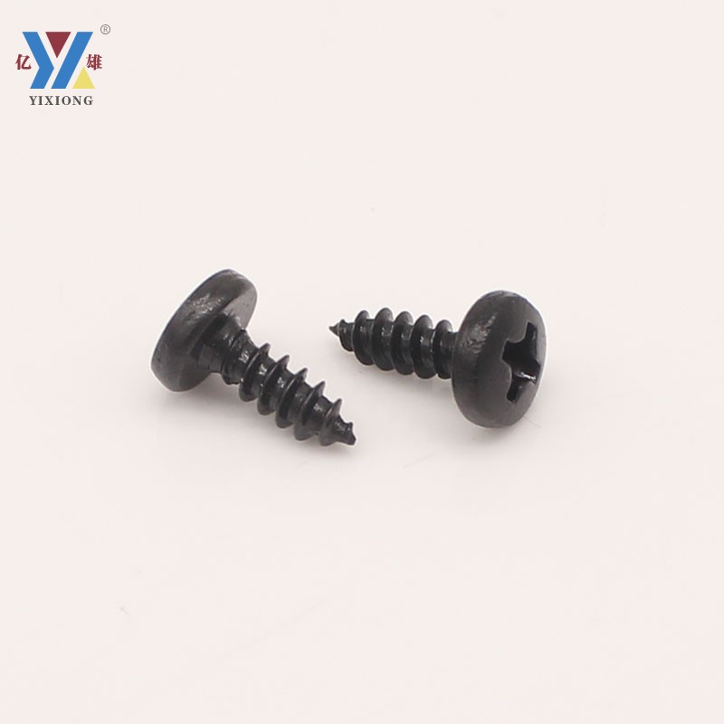 亿雄厂家直销镀黑色B头自攻螺丝钉大圆头自攻螺丝钉M3M4