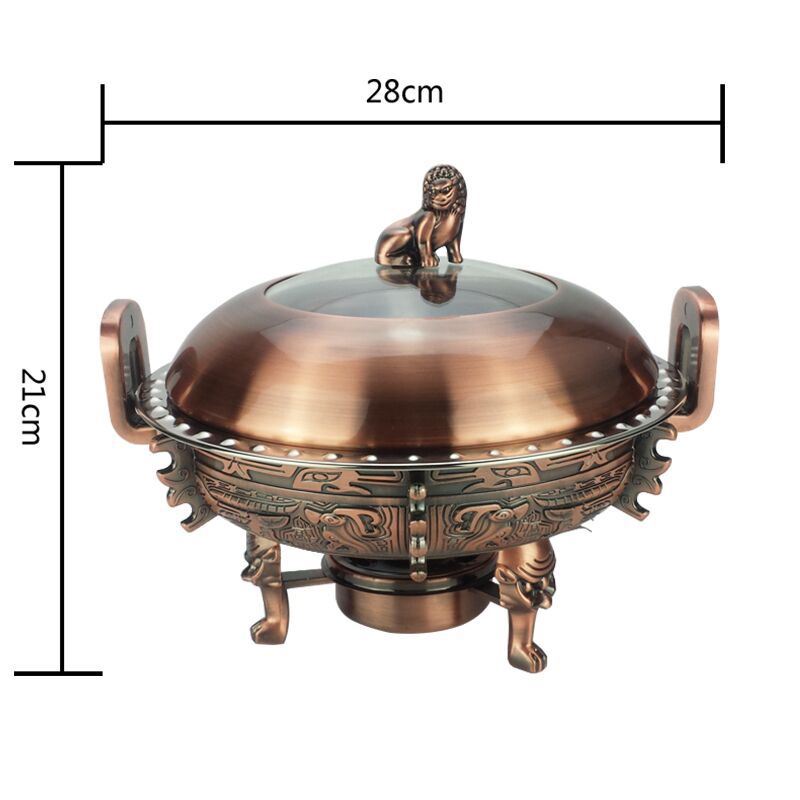 厂家直销中华鼎不锈钢酒精干锅炉，酒店用品固体酒精炉小火锅