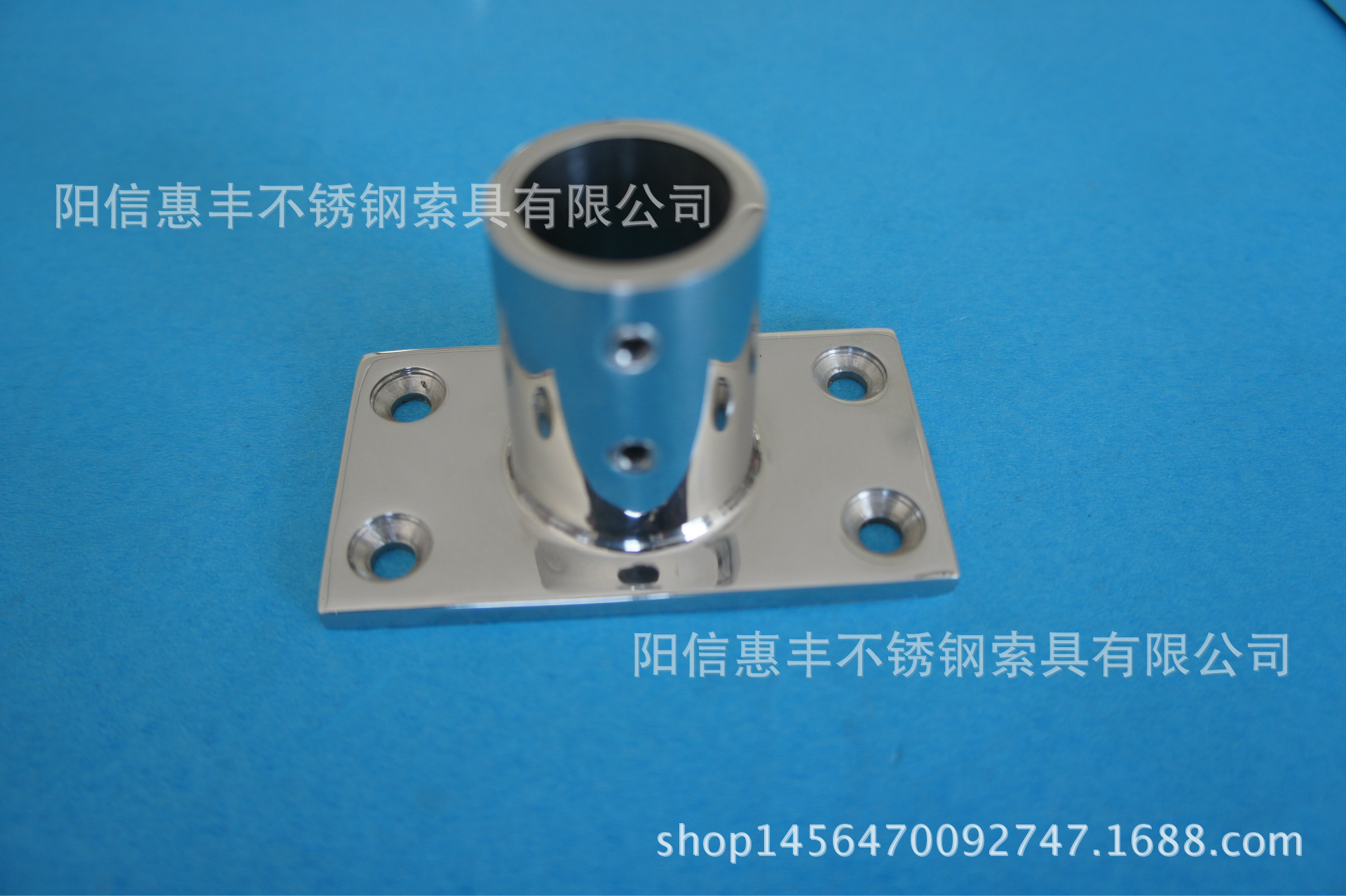 厂家直销 不锈钢 船用五金件方管座 船用五金游艇配件 镜面抛光