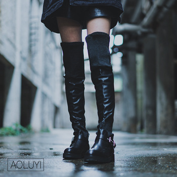 【高筒靴美女】过膝长靴女价格_高跟长靴女图片