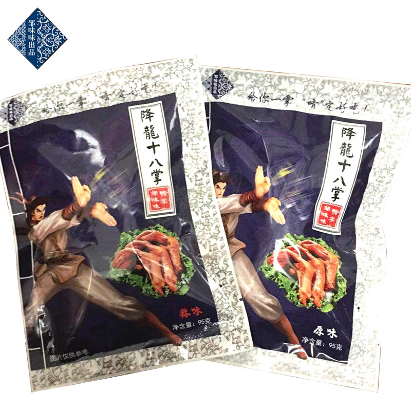 鄒味味降龍十八掌鴨掌鴨爪鴨腳95g休閑零食美味特色小吃鹵味食品