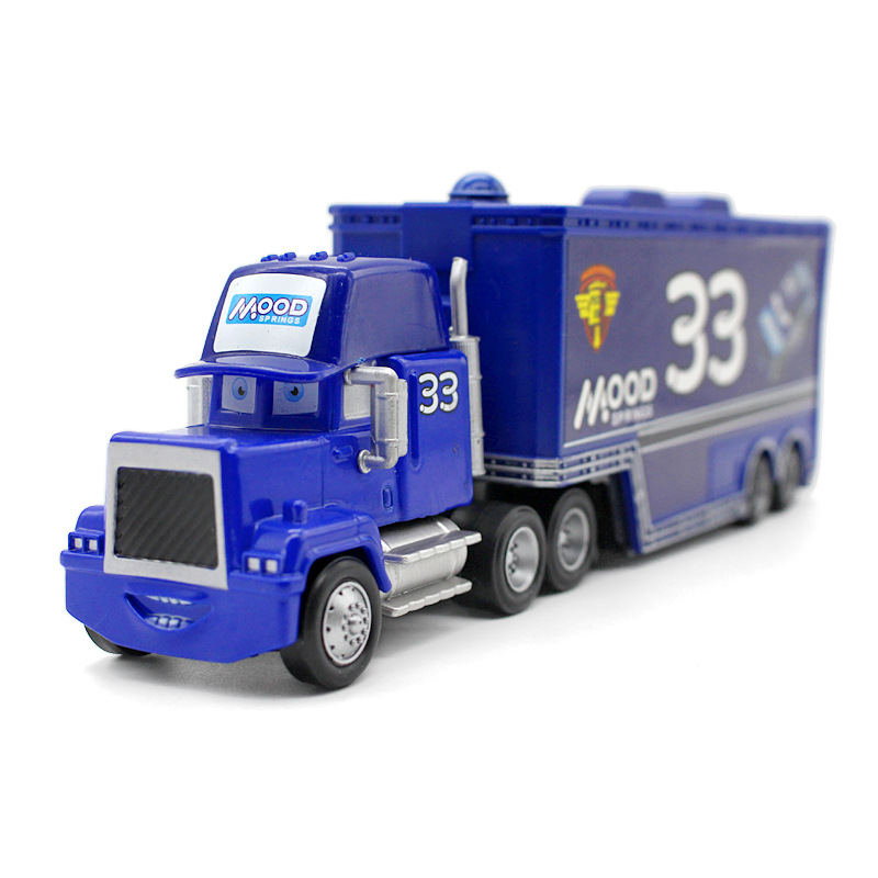 57 modelos de coches de juguete para niños, camiones de contenedor de tío McQueen, modelos de coches de carreras, lotes mixtos transfronterizos.