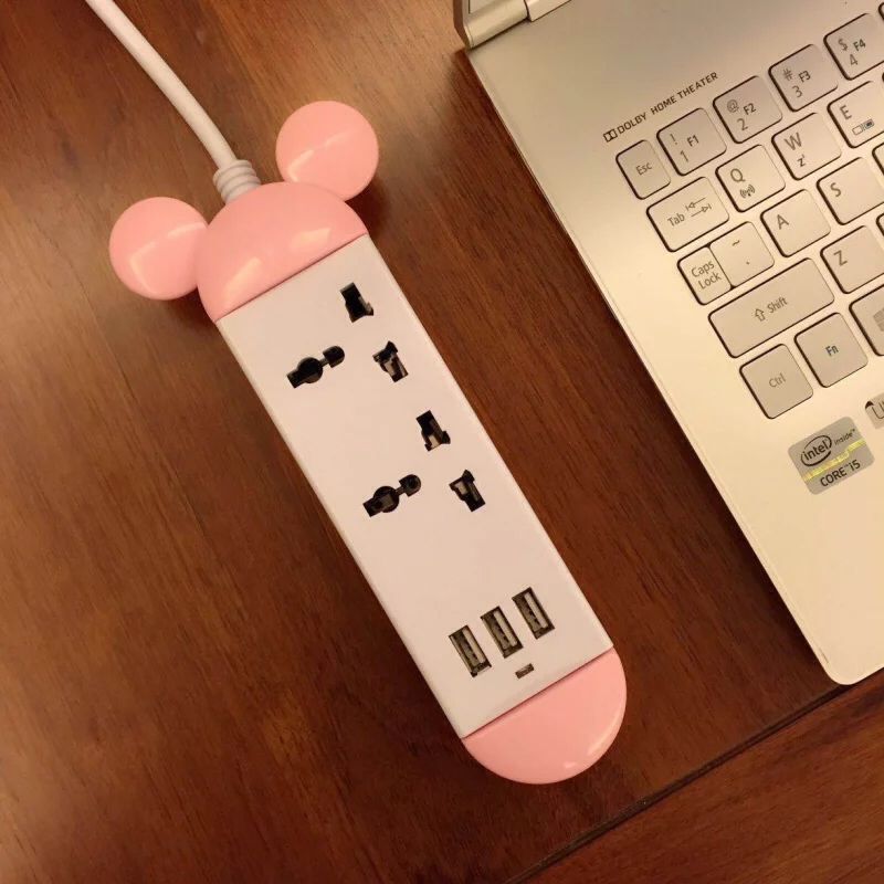 原装正品 DD808叮当多啦A梦机器猫旅行家居USB插线板插座插排7