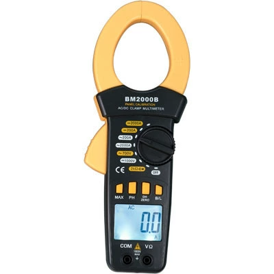 Binjiang Электрический инструмент AC DC Амперметр BM2000A портативный зажим цифровой универсальный