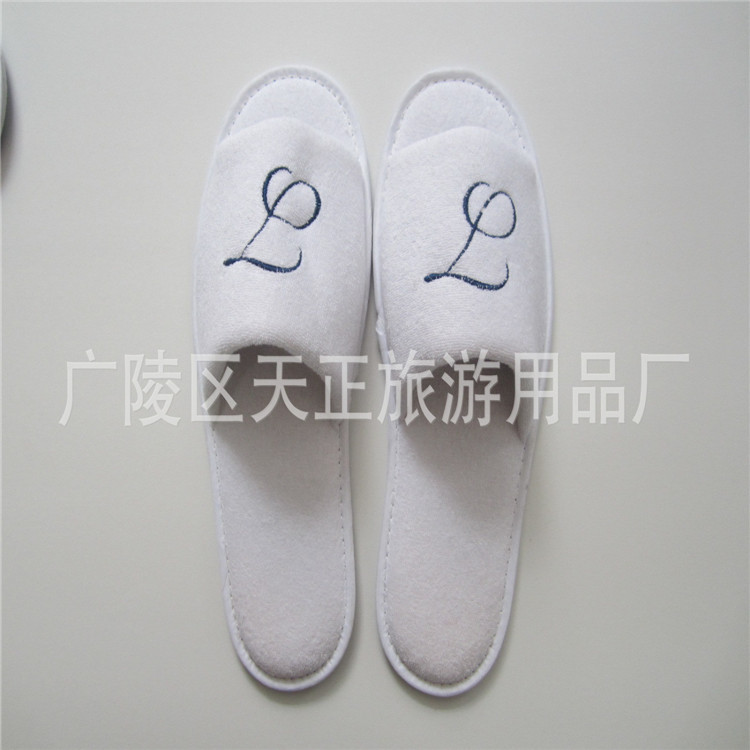 厂家供应宾馆酒店一次性拖鞋支持定制各种颜色材质布料 居家民宿