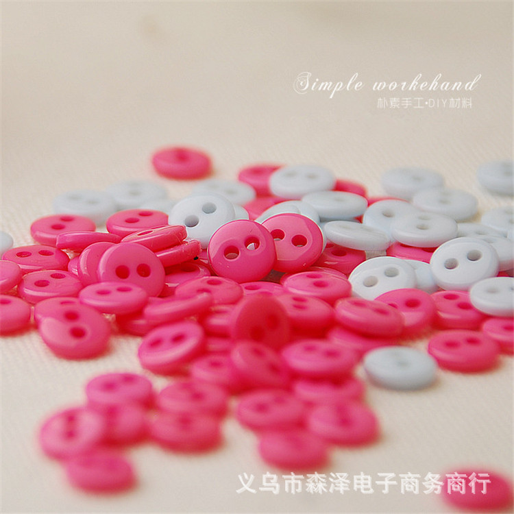 两眼树脂小面包扣 高档树脂纽扣黑色手缝扣 衬衫扣子白色