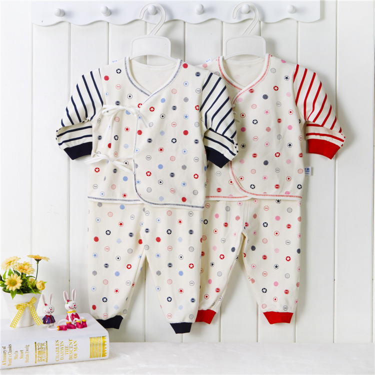 new pattern Newborn baby Two-sided pure cotton Bandage Underwear Newborn Autumn and winter Monk clothes men and women baby Underwear