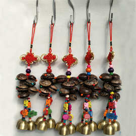 【厂家供应】云南民族工艺品中国结花脸豆三铃挂件旅游纪念品礼品