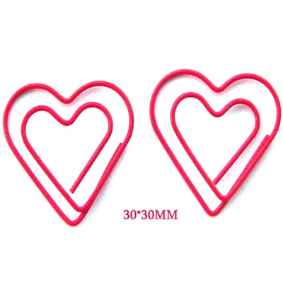 时尚创意 方便便捷的红心办公夹纸文具 异形回形针便签夹|ms