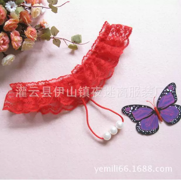 Женское сексуальное нижнее белье с жемчужной прозрачной thong низкой талией кружево заманчивое женское белье