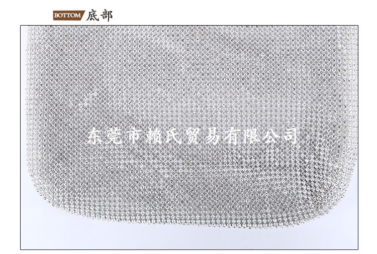 Diamond-encrusted Dinner Bag Large Space Hand-held Rhinestone Bag Evening Banquet Bag Clutch display picture 5