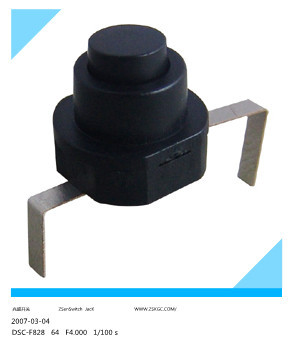 按键开关一开一关  自锁开关ONOFF  圆形按压按钮开关 电筒式开关