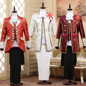 men's jazz dance suit blazers Court dress European men performance dress prince charming stage retro performance European style studio photography adult