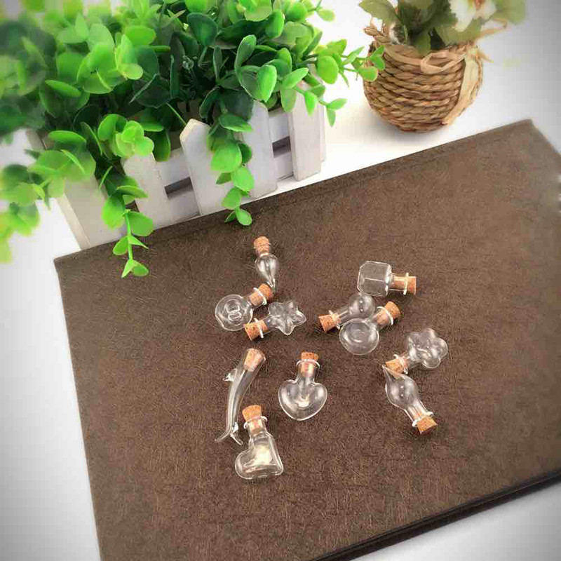 5g Weight Ornaments Jewelry Making Type 2.5-3CM Jewelry Making Size Drift bottle Classification 1 Piece Quantity Wooden plug, Glass Material Geometric Pattern Simple Style Style 1 Piece 2.5-3CM Wooden Plug Glass Geometric Drift Bottle 27