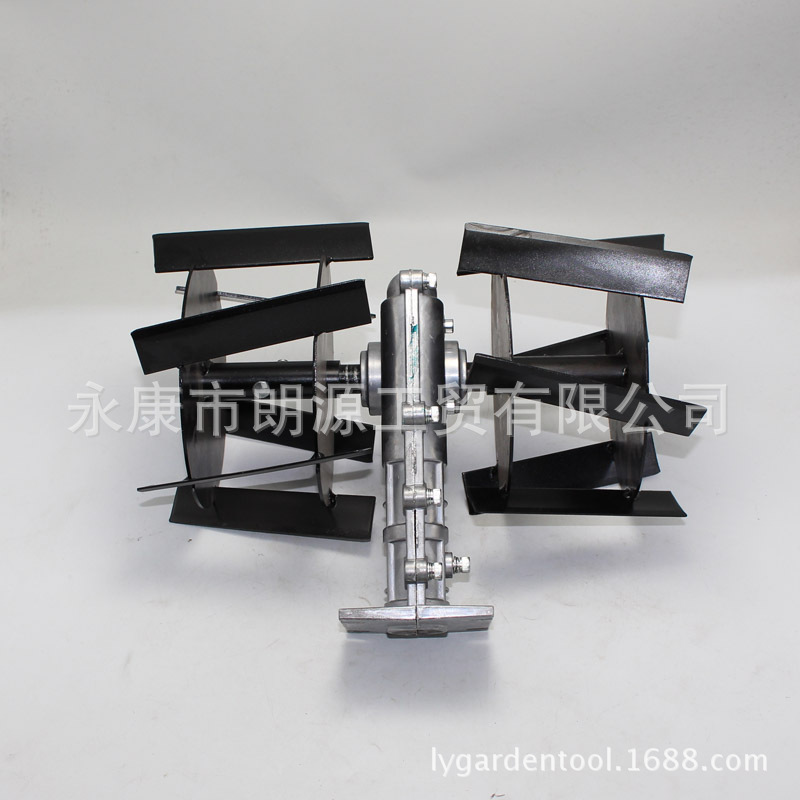 GX35汽油割草机打草机 背负式除草轮 锄草轮 微耕机 松土机刀片头