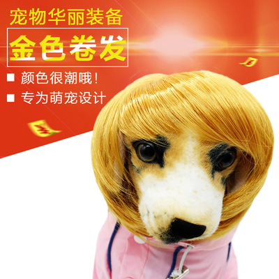 pet Wig Dogs High temperature wire Wig Pet hair British style