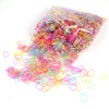 A pack of 2,000 children with hair tie hair Disposable rubber band cute colorful children's hair circle TPU rubber band