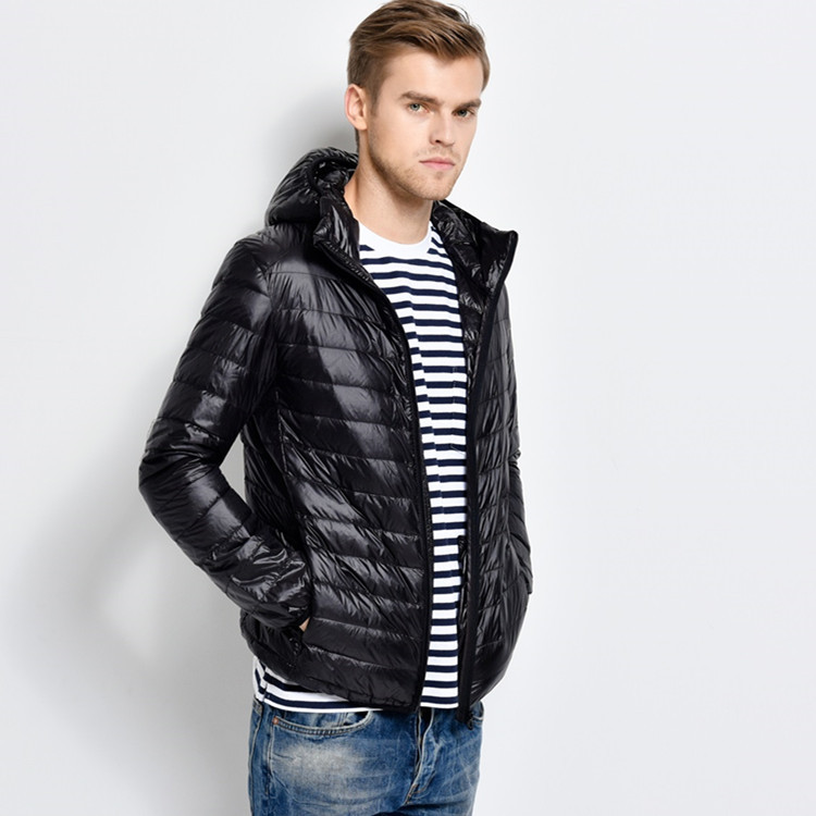 2017轻薄款轻薄羽绒服男连帽男士冬装外套加大码男装男式厂家批发|ru
