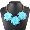 Accessory, three dimensional necklace, European style, wholesale, flowered