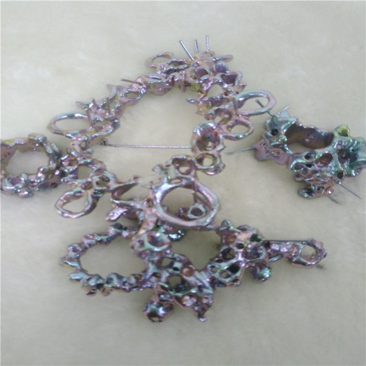 不锈钢饰品真空电镀彩色加工 五金真空电镀彩色 不锈钢PVD镀彩色