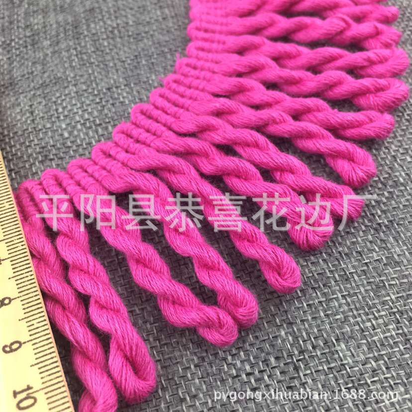 6公分纯棉流苏绳