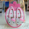 Children's cartoon hair accessory, resin, hairgrip, bangs, new collection, Korean style, 1 pair