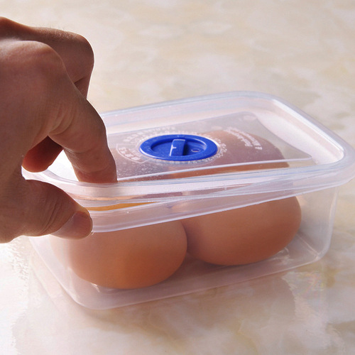 家居百货塑料食品保鲜盒冰箱收纳盒pp食品塑料盒 方形保鲜盒批发