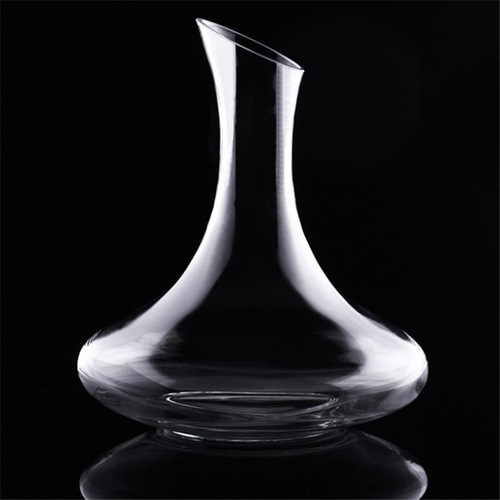 Glass decanter sloping mouth pot flat mouth pot sloping handle pot large belly pot cold cut decanter wholesale